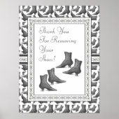 Hartelijk dank voor het verwijderen van uw schoene poster (Voorkant)