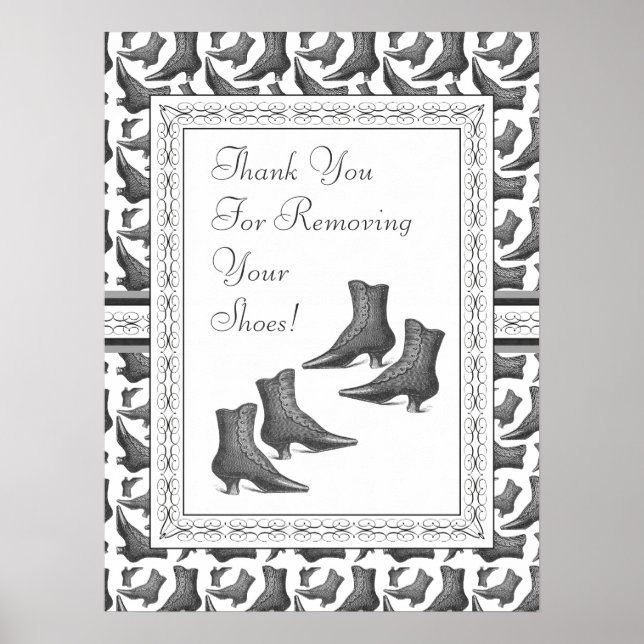 Hartelijk dank voor het verwijderen van uw schoene poster (Voorkant)