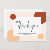 Hartelijk dank voor het vieren met ons... briefkaart (Voorkant / Achterkant)