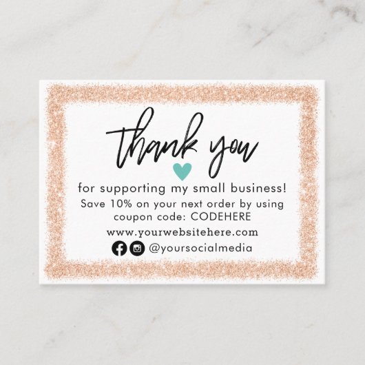 Hartelijk dank voor het Visitekaartje voor uw best (Voorkant)