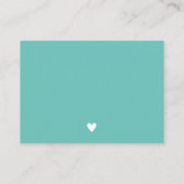 Hartelijk dank voor het Visitekaartje voor uw best (Achterkant)