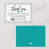 Hartelijk dank voor het Visitekaartje voor uw best (Voorkant / Achterkant)