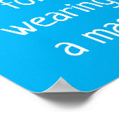 Hartelijk dank voor het voeren van een Poster Mask (Hoek)