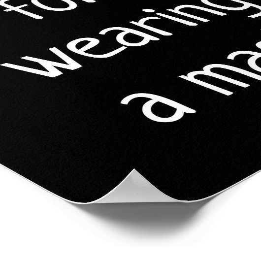 Hartelijk dank voor het voeren van een Poster Mask (Hoek)