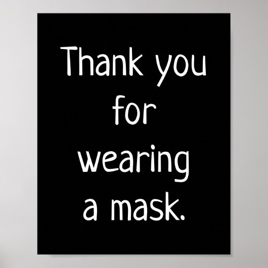 Hartelijk dank voor het voeren van een Poster Mask (Voorkant)