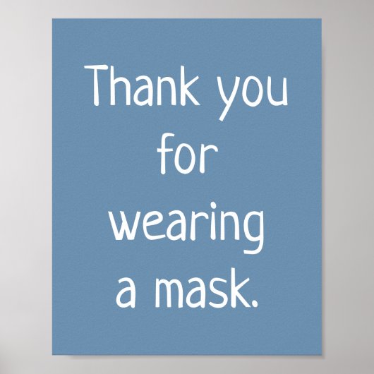 Hartelijk dank voor het voeren van een Poster Mask (Voorkant)