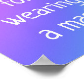 Hartelijk dank voor het voeren van een Poster Mask (Hoek)