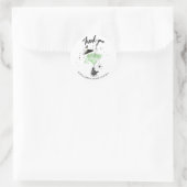 Hartelijk dank voor het Vrijgezellenfeest van Hall Ronde Sticker (Tas)