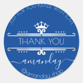 Hartelijk dank voor het Web Boutique Shop Royal Cr Ronde Sticker