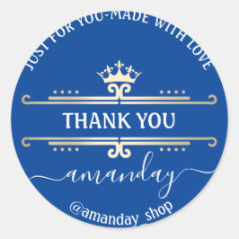 Hartelijk dank voor het Web Boutique Shop Royal Cr Ronde Sticker