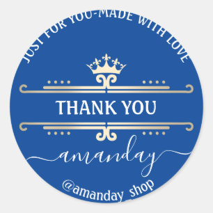 Hartelijk dank voor het Web Boutique Shop Royal Cr Ronde Sticker