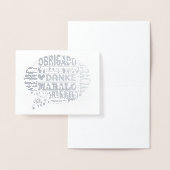 Hartelijk dank voor het Wenskaart van de Folie van Folie Kaarten (Display)