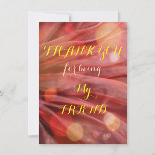 Hartelijk dank voor het Wenskaart van de Vriend Fl (Voorkant)