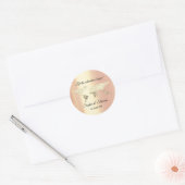 Hartelijk dank voor het Wereldbol Golden Wereldkaa Ronde Sticker (Envelop)