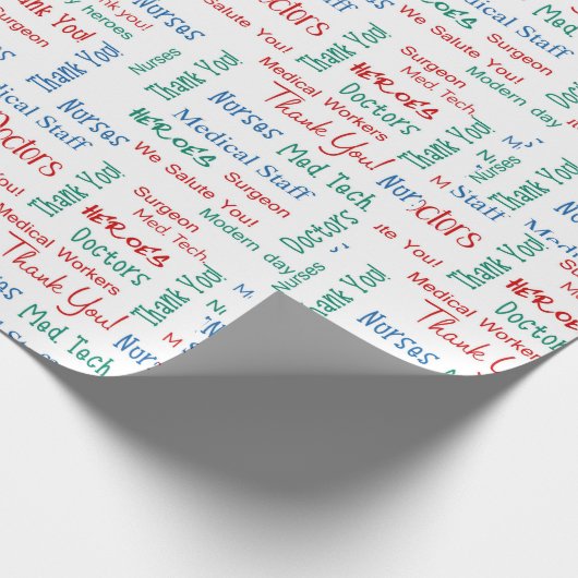 Hartelijk dank voor het werkdocument van de medisc cadeaupapier (Hoek)