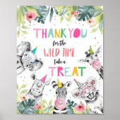Hartelijk dank voor het Wilde Time Safari-teken vo Poster (Voorkant)