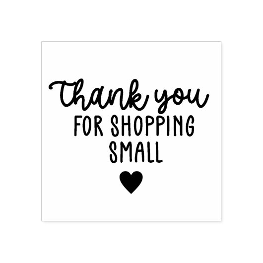 Hartelijk dank voor het winkelen Klein Rubberstempel (Afrduk)