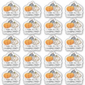 Hartelijk dank voor het winkelen op kleine Herfst  Sticker (Voorkant)