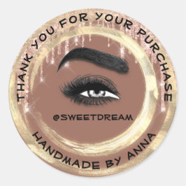 Hartelijk dank voor het winkelen van de artistieke ronde sticker