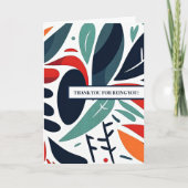 Hartelijk dank voor het zijn van jou Kaart Optie 2 (Voorkant)
