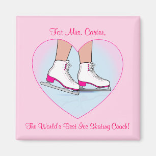 Hartelijk dank voor Ice Skating Coach Name  Magneet