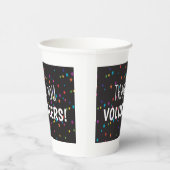 Hartelijk dank voor jullie vrijwilligers met kleur papieren bekers (Rechts)