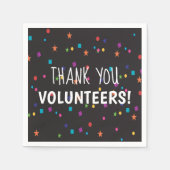 Hartelijk dank voor jullie vrijwilligers met kleur servet (Voorkant)