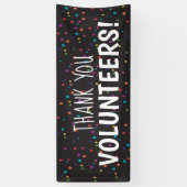 Hartelijk dank voor jullie vrijwilligers met kleur spandoek (Verticaal)
