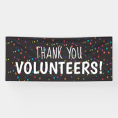 Hartelijk dank voor jullie vrijwilligers met kleur spandoek (Horizontaal)