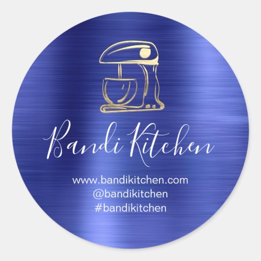 Hartelijk dank voor Logo Kitchen Kooking Bakery Sw Ronde Sticker (Voorkant)