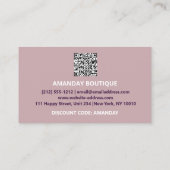 Hartelijk dank voor Logo QRCODE 10%OFF Korting Cod Visitekaartje (Achterkant)