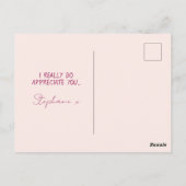 Hartelijk dank voor miljoenen miljarden vrienden P Briefkaart (Achterkant)