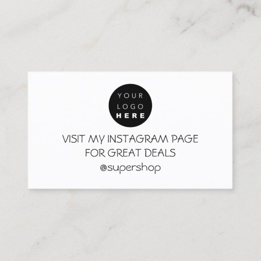 Hartelijk dank voor Minimale code voor korting op  Visitekaartje (Achterkant)