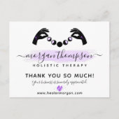 Hartelijk dank voor Moon Phase Logo 4-Foto klant Briefkaart (Voorkant)