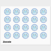 Hartelijk dank voor Nautical Baby shower Stickers (Vel)