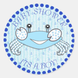 Hartelijk dank voor Nautical Baby shower Stickers