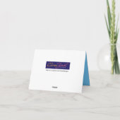 Hartelijk dank voor Neon Lights Bedankkaart (Achterkant)