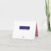 Hartelijk dank voor Neon Lights Bedankkaart (Achterkant)