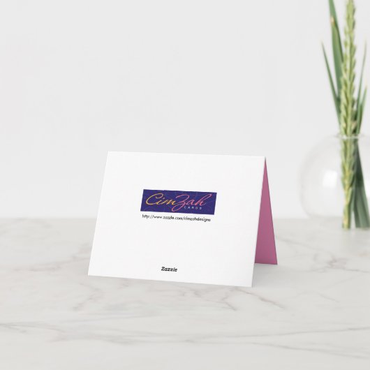 Hartelijk dank voor Neon Lights Bedankkaart (Achterkant)