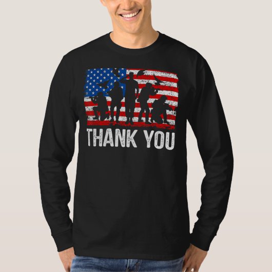 Hartelijk dank voor ons vlaggenpatriottische sloop t-shirt (Voorkant)