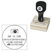 Hartelijk dank voor onverwacht Label Share Social  Rubberstempel (Gestempeld)
