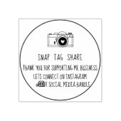 Hartelijk dank voor onverwacht Label Share Social  Rubberstempel (Afrduk)