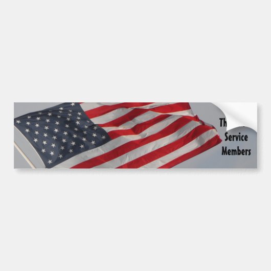 Hartelijk dank voor onze serviceleden bumpersticker (Voorkant)