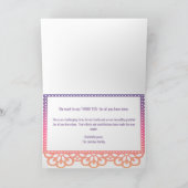 Hartelijk dank voor Papel Picado Bedankkaart (Binnen)