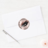 Hartelijk dank voor Professional Eyelas Promotion  Ronde Sticker (Envelop)