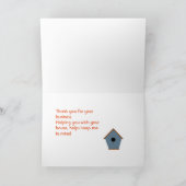 Hartelijk dank voor Realtor of hypotheekofficier Bedankkaart (Binnen)