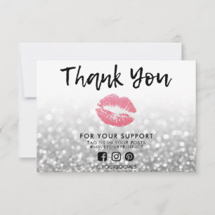 Hartelijk dank voor Silver Pink Lips Media Insert