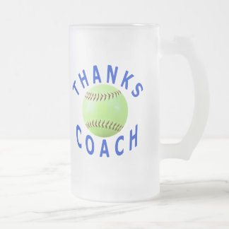 Hartelijk dank voor Softball Coach Gift Frosted Gl Matglas Bierpul