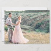 Hartelijk dank voor Terracotta Photo Collage Weddi (Achterkant)