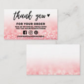 Hartelijk dank voor toevoeging sociale media visitekaartje (Voorkant / Achterkant)